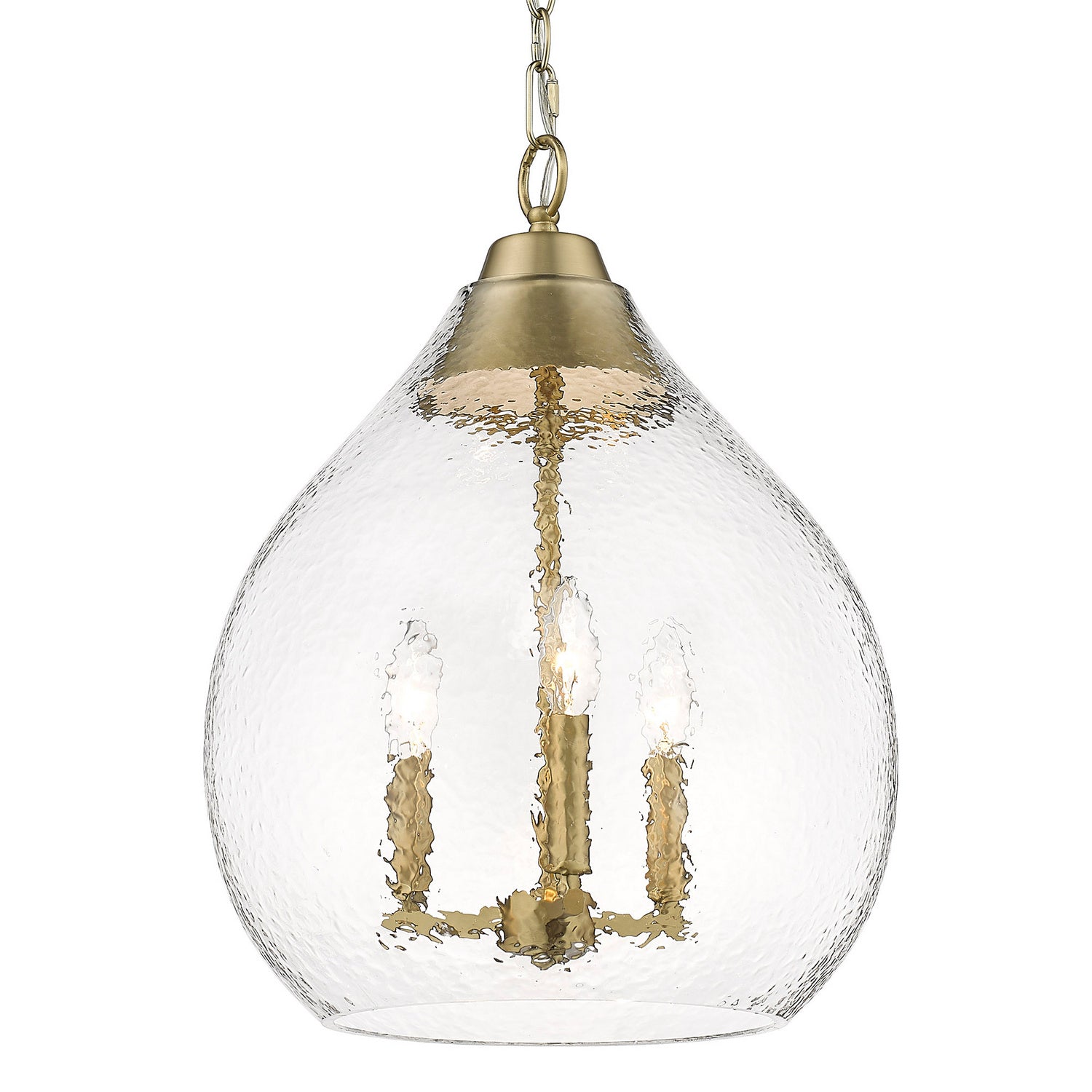 Golden - 1094-3P BCB-HCG - Three Light Pendant - Ariella - Brushed Champagne Brass