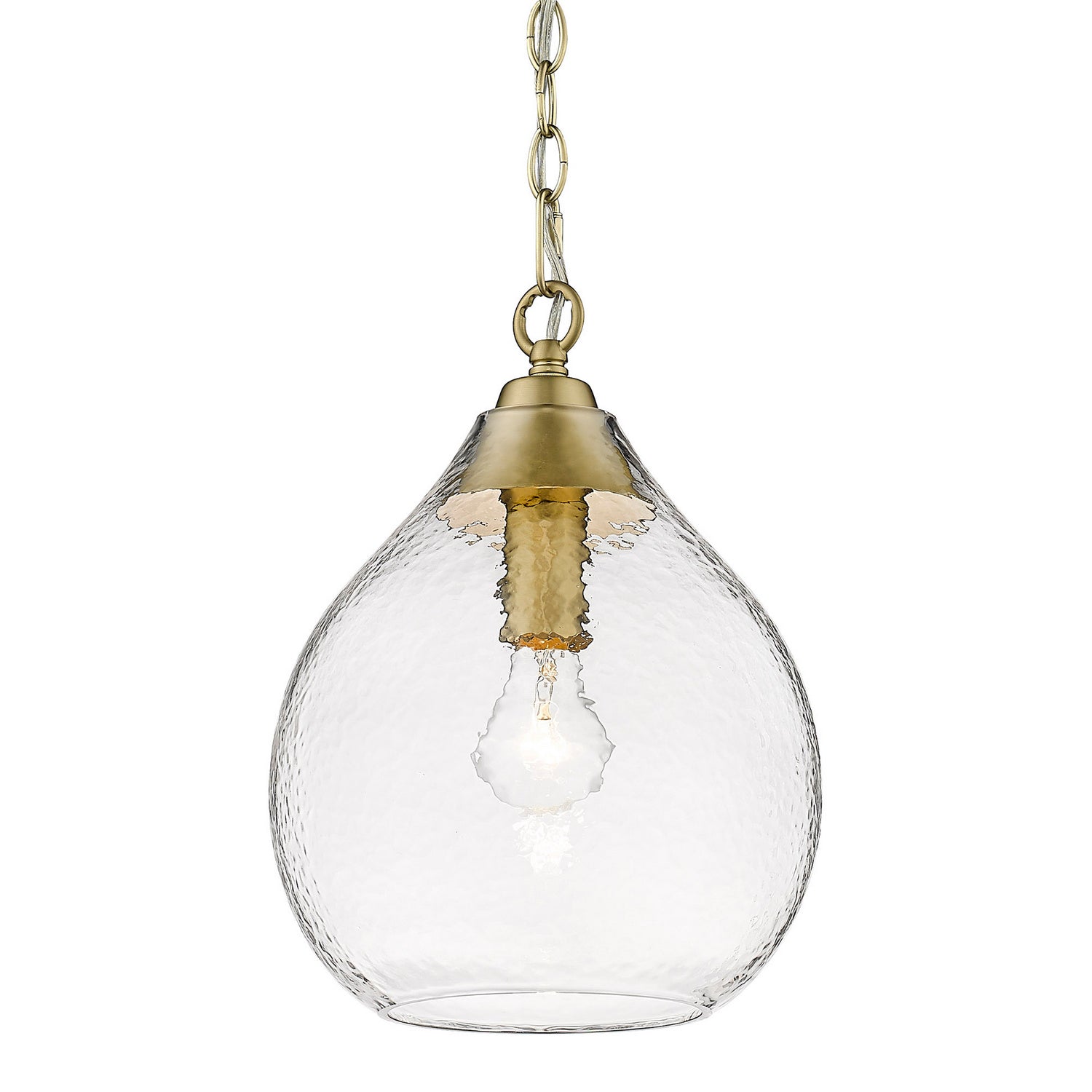 Golden - 1094-S BCB-HCG - One Light Pendant - Ariella - Brushed Champagne Brass