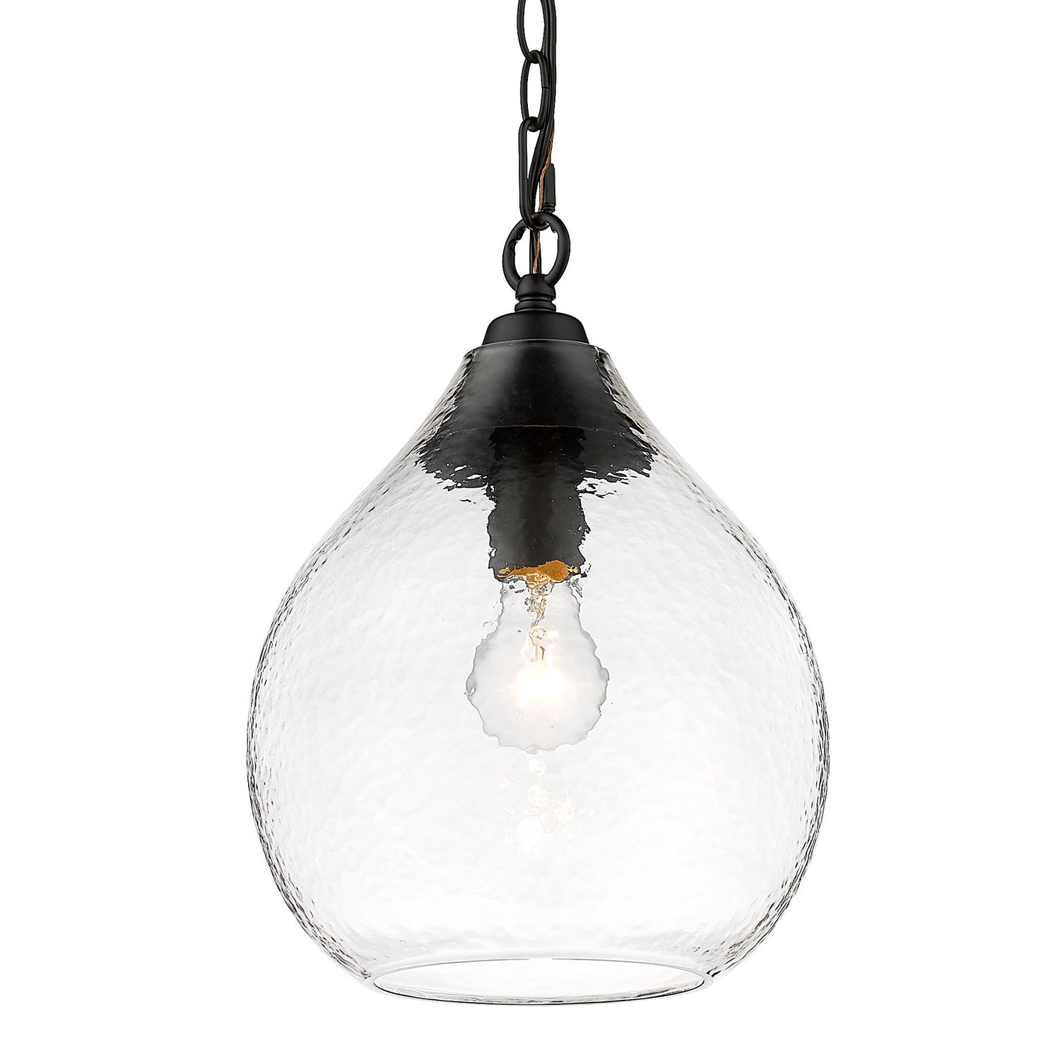 Golden - 1094-S BLK-HCG - One Light Pendant - Ariella - Matte Black