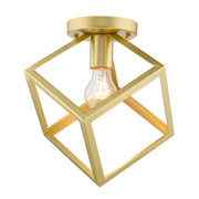 Golden - 2086-FM OG - One Light Flush Mount - Cassio - Olympic Gold