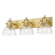 Golden - 3118-BA3 BCB-SD - Three Light Bath Vanity - Hines - Brushed Champagne Brass