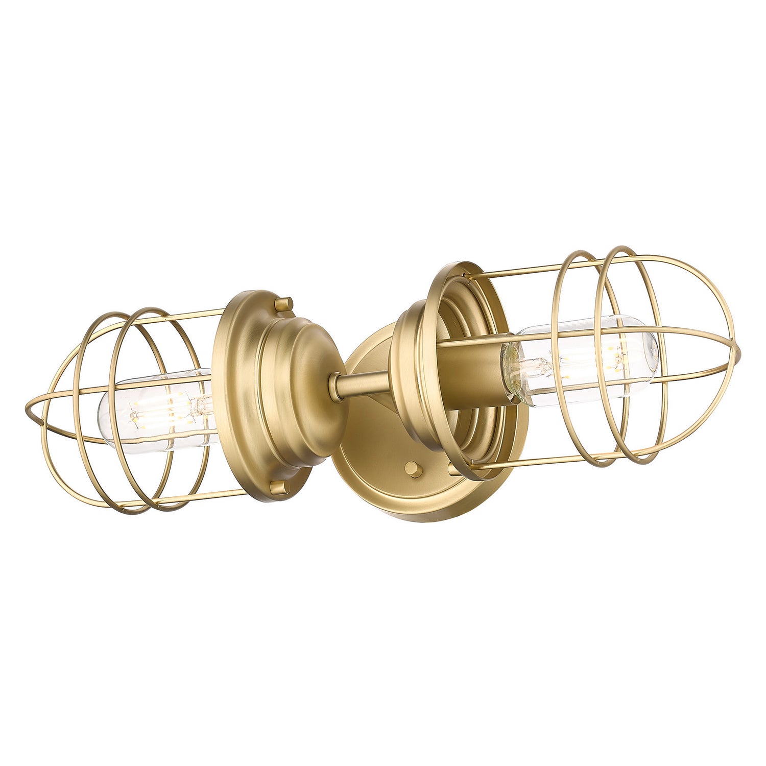 Golden - 9808-2W BCB - Two Light Wall Sconce - Seaport - Brushed Champagne Brass