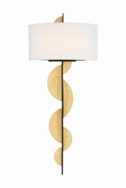 Metropolitan - N7920-682-L - LED Wall Sconce - Navia - Sand Coal With Ardent Gold Leaf