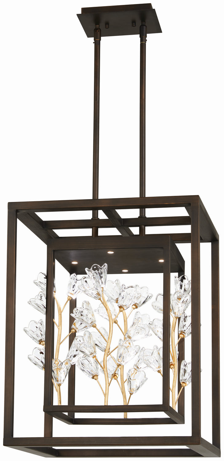 Metropolitan - N7963-730-L - LED Pendant - Maison Des Fleurs - Regal Bronze With Empire Gold Leaf