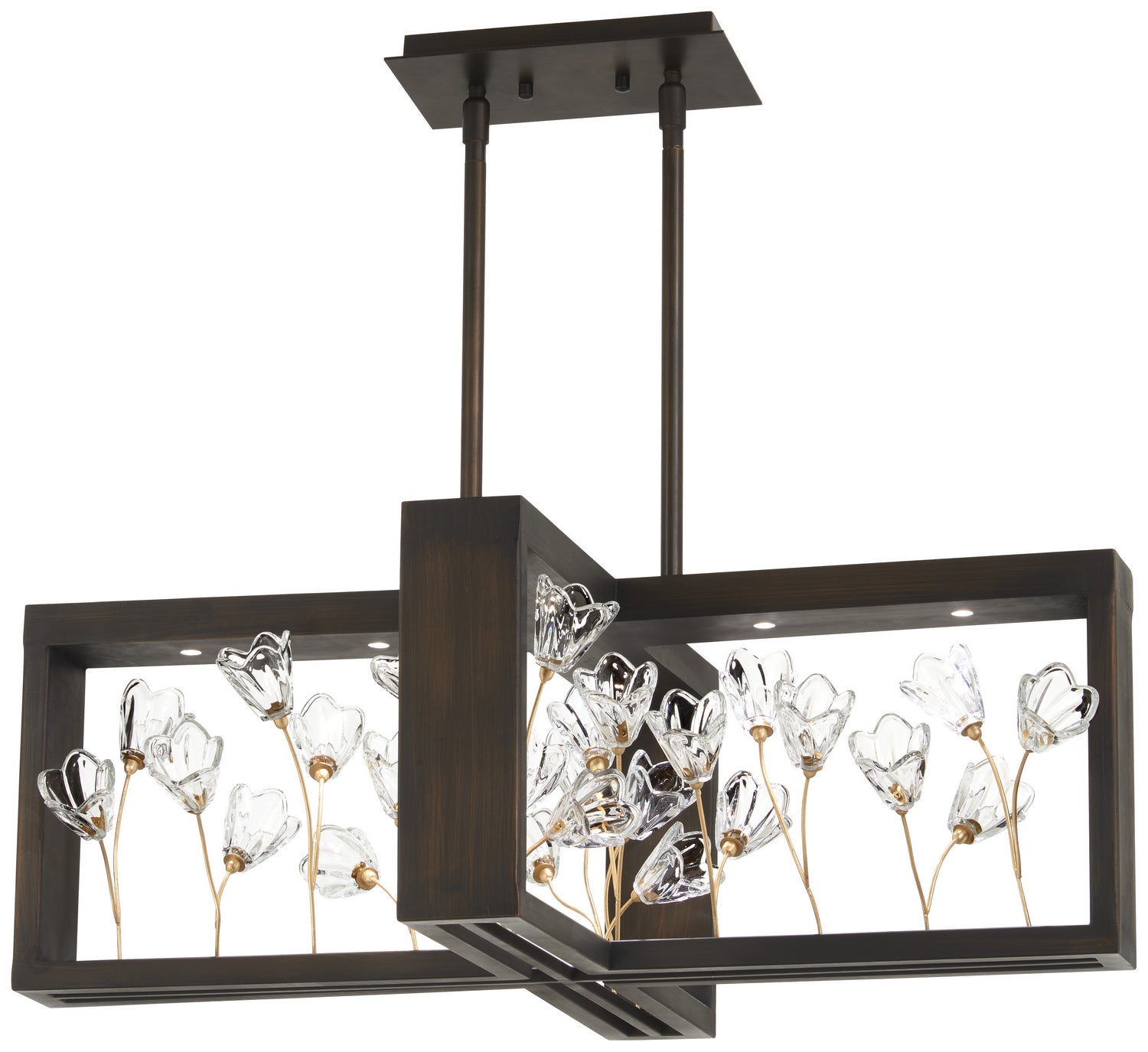 Metropolitan - N7965-730-L - LED Chandelier - Maison Des Fleurs - Regal Bronze With Empire Gold Leaf