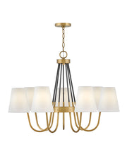 Hinkley - 37386HB - LED Chandelier - Aston - Heritage Brass