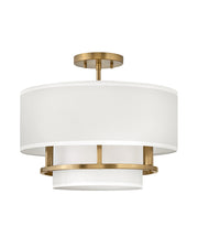 Hinkley - 38893LCB - LED Semi-Flush Mount - Graham - Lacquered Brass