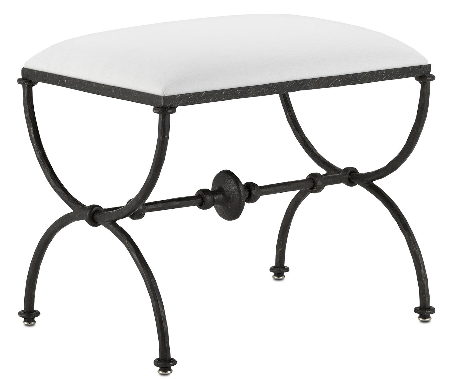 Currey and Company - 7000-0991 - Ottoman - Rustic Bronze