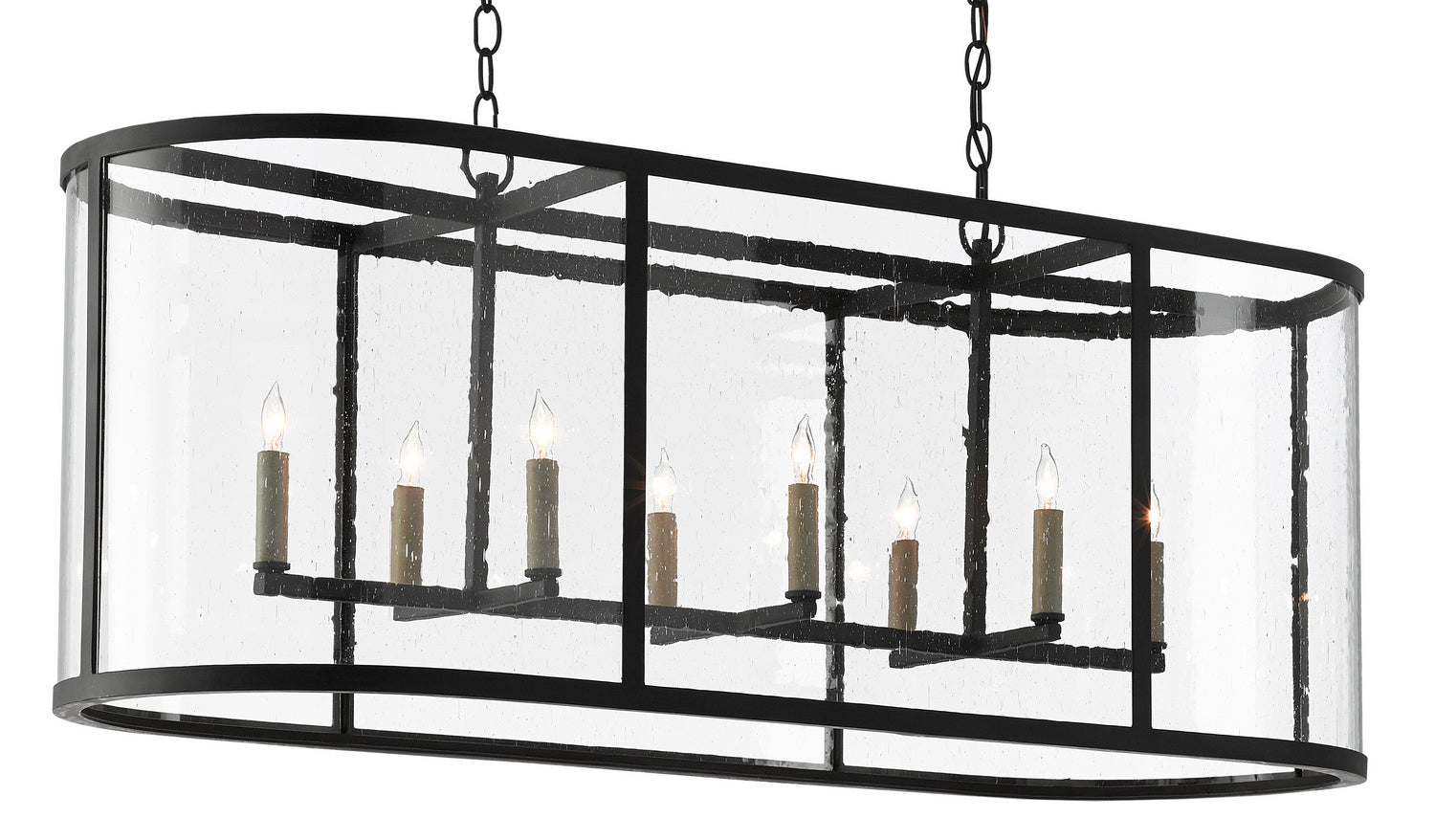 Currey and Company - 9000-0551 - Eight Light Chandelier - Antique Black