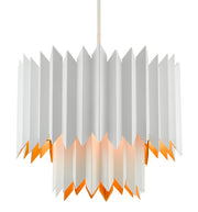 Currey and Company - 9000-0632 - Five Light Chandelier - Sugar White/Painted Contemporary Gold