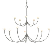 Currey and Company - 9000-0638 - 12 Light Chandelier - Hiroshi Gray