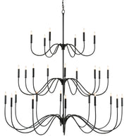 Currey and Company - 9000-0655 - 27 Light Chandelier - Antique Black