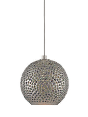 Currey and Company - 9000-0681 - One Light Pendant - Blue/Nickel