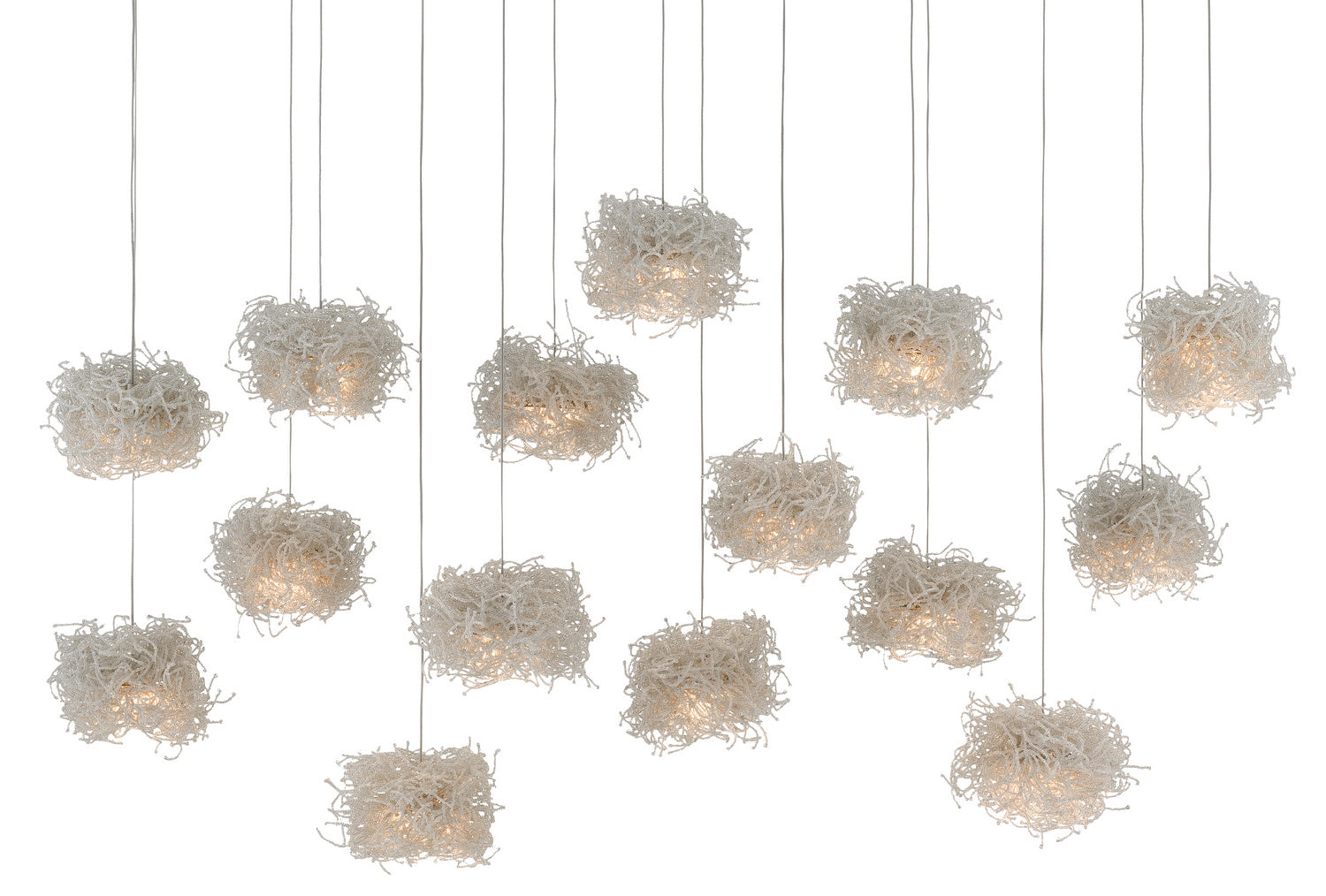 Currey and Company - 9000-0699 - 15 Light Pendant - Clear