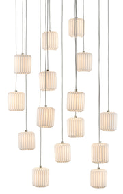 Currey and Company - 9000-0712 - 15 Light Pendant - White