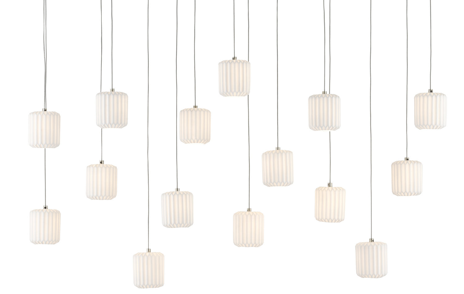 Currey and Company - 9000-0713 - 15 Light Pendant - White