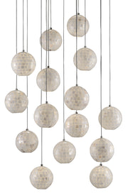 Currey and Company - 9000-0719 - 15 Light Pendant - Pearl