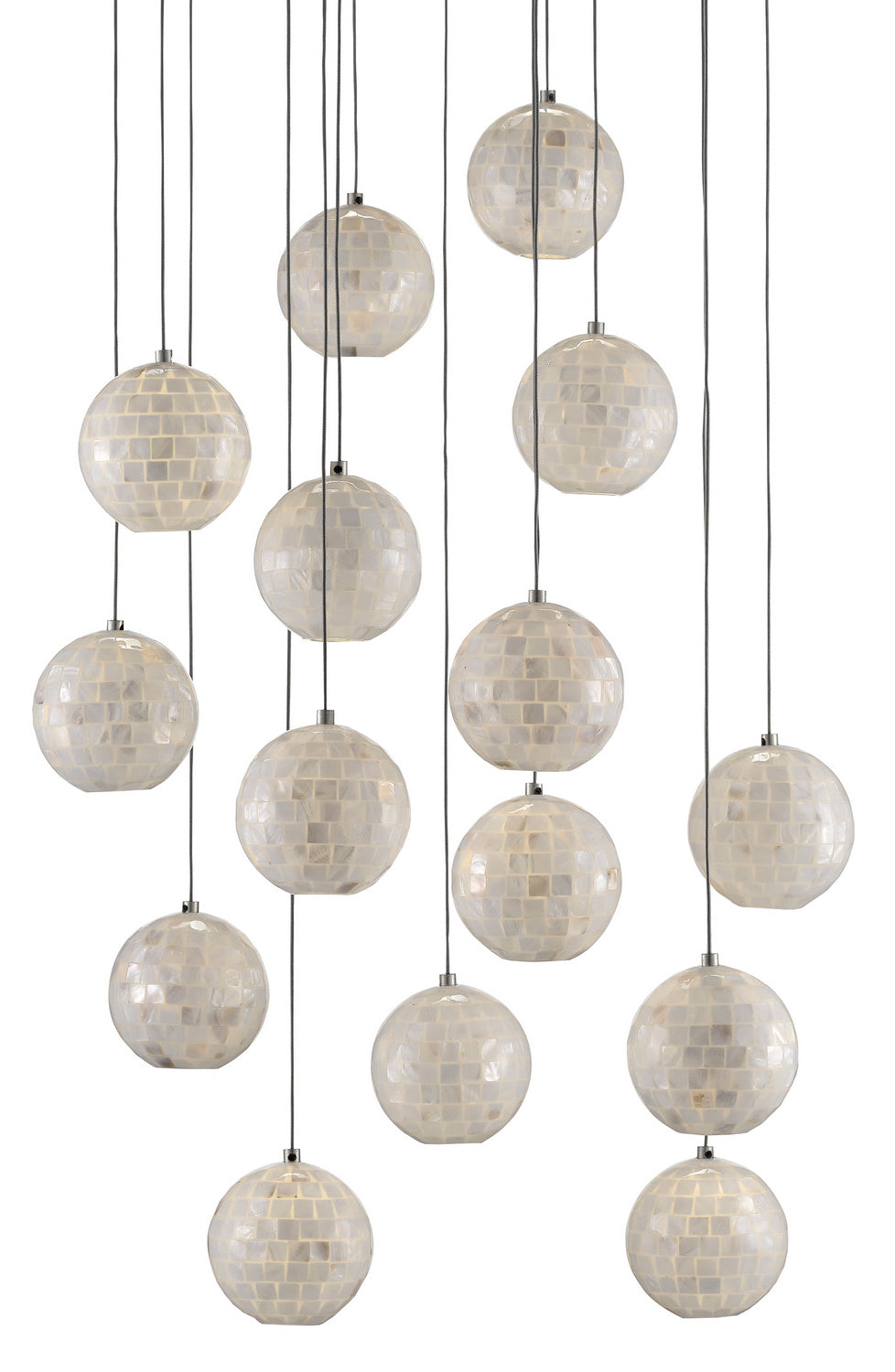 Currey and Company - 9000-0719 - 15 Light Pendant - Pearl