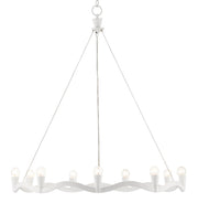 Currey and Company - 9000-0730 - Nine Light Chandelier - Gesso White