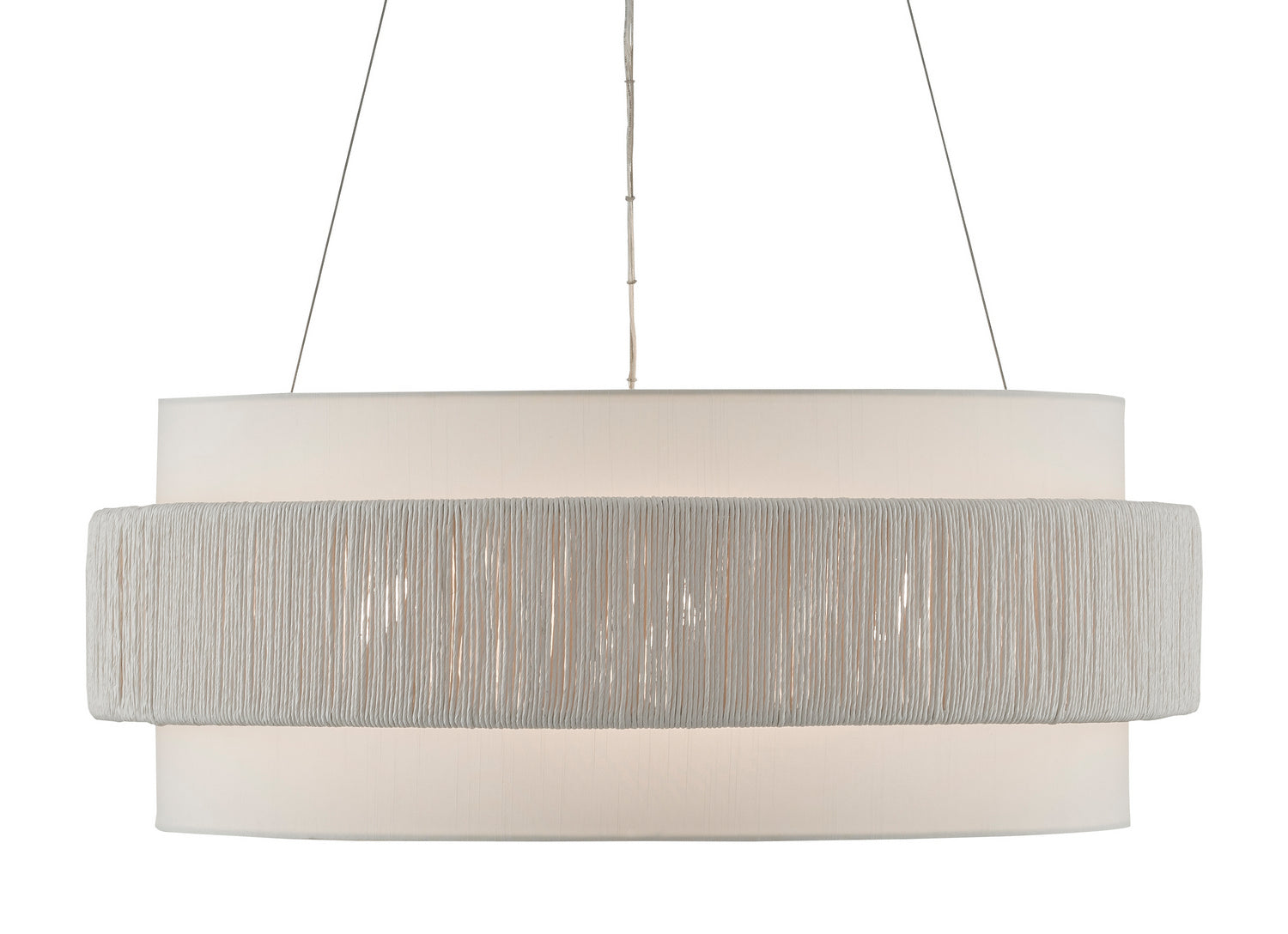 Currey and Company - 9000-0735 - Six Light Chandelier - Beige/Sugar White