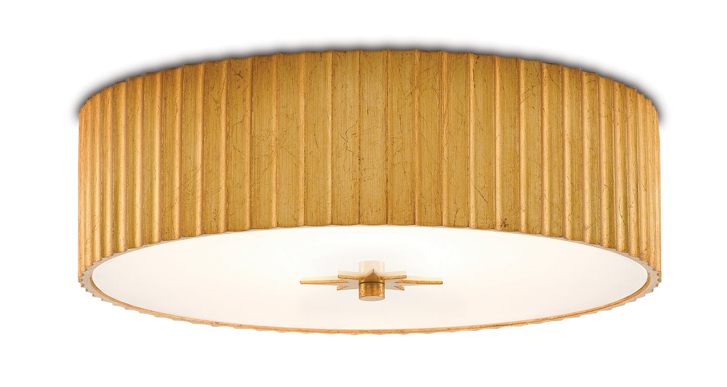 Currey and Company - 9999-0053 - LED Flush Mount - Gold Leaf