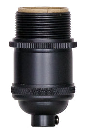 Satco - 80-2478 - 4Pc Keyless Cast Socket - Black