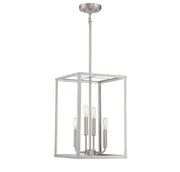 Meridian - M30008BN - Four Light Pendant - Brushed Nickel
