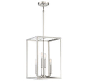 Meridian - M30008PN - Four Light Pendant - Polished Nickel