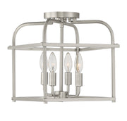 Meridian - M60061BN - Four Light Semi-Flush Mount - Brushed Nickel
