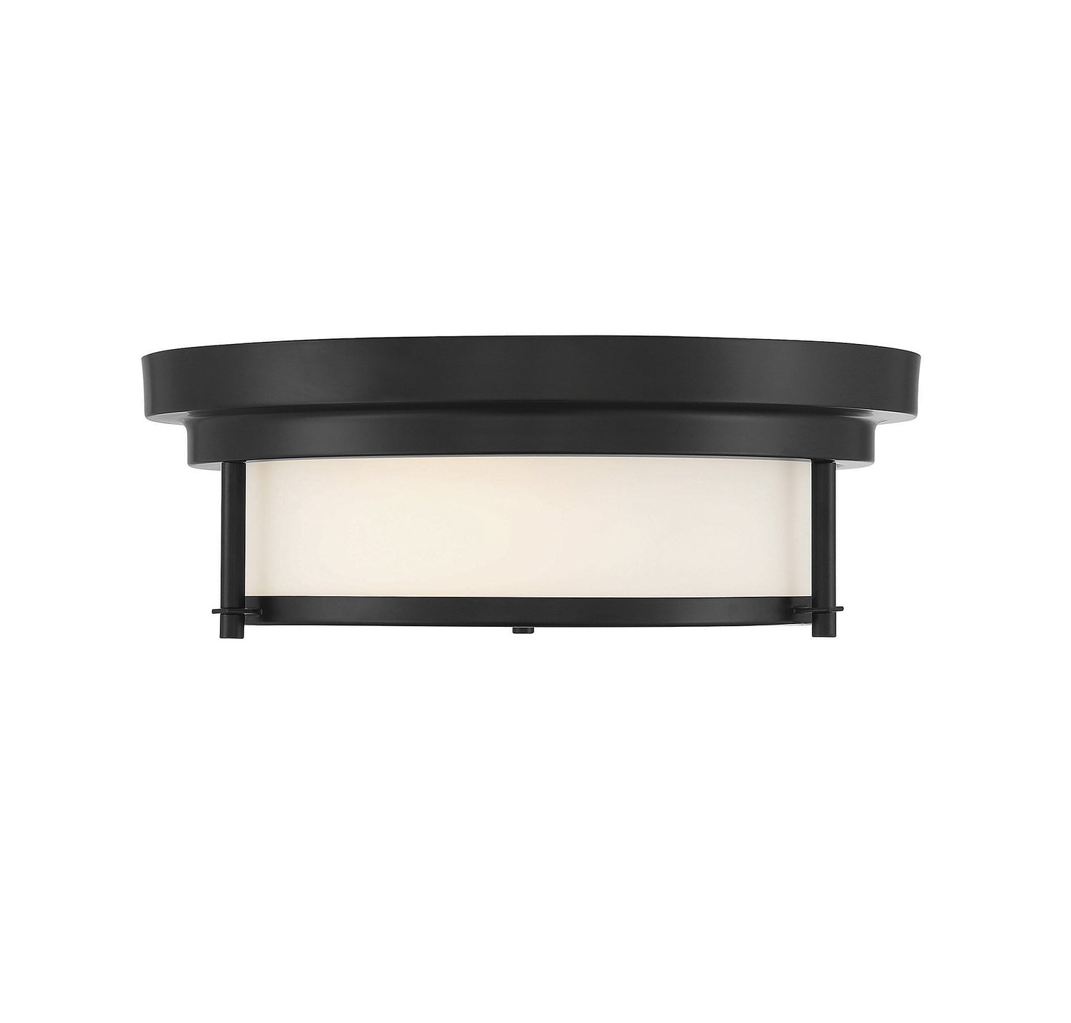 Meridian - M60062MBK - Two Light Flush Mount - Matte Black