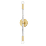 Mitzi - H256102-AGB - Two Light Wall Sconce - Pippin - Aged Brass
