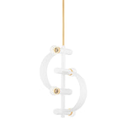 Mitzi - H379704-GL/WH - Four Light Pendant - Maddie - Gold Leaf/White