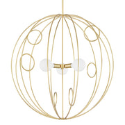 Mitzi - H485701L-AGB - Three Light Pendant - Alanis - Aged Brass