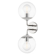 Mitzi - H503102-PN - Two Light Wall Sconce - Meadow - Polished Nickel