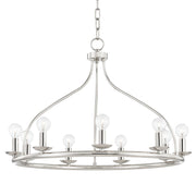 Mitzi - H511809-PN - Nine Light Chandelier - Kendra - Polished Nickel