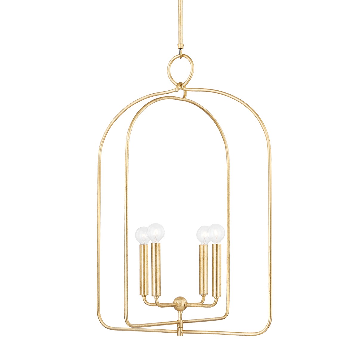 Mitzi - H512701L-GL - Four Light Pendant - Mallory - Gold Leaf