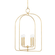 Mitzi - H512701L-GL - Four Light Pendant - Mallory - Gold Leaf