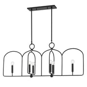 Mitzi - H512906-AI - Six Light Linear - Mallory - Aged Iron