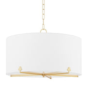 Mitzi - H519805-AGB - Five Light Chandelier - Darlene - Aged Brass