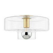 Mitzi - H524501-AGB - One Light Flush Mount - Iona - Aged Brass