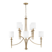 Capital Lighting - 442681AD-701 - Eight Light Chandelier - Abbie - Aged Brass