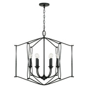 Capital Lighting - 541661BI - Six Light Foyer Pendant - Bentley - Black Iron