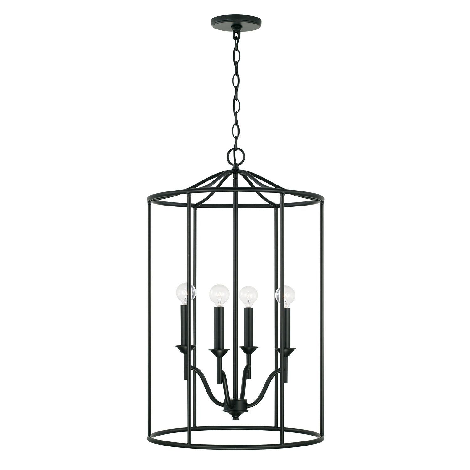 Capital Lighting - 542041MB - Four Light Foyer Pendant - Peyton - Matte Black