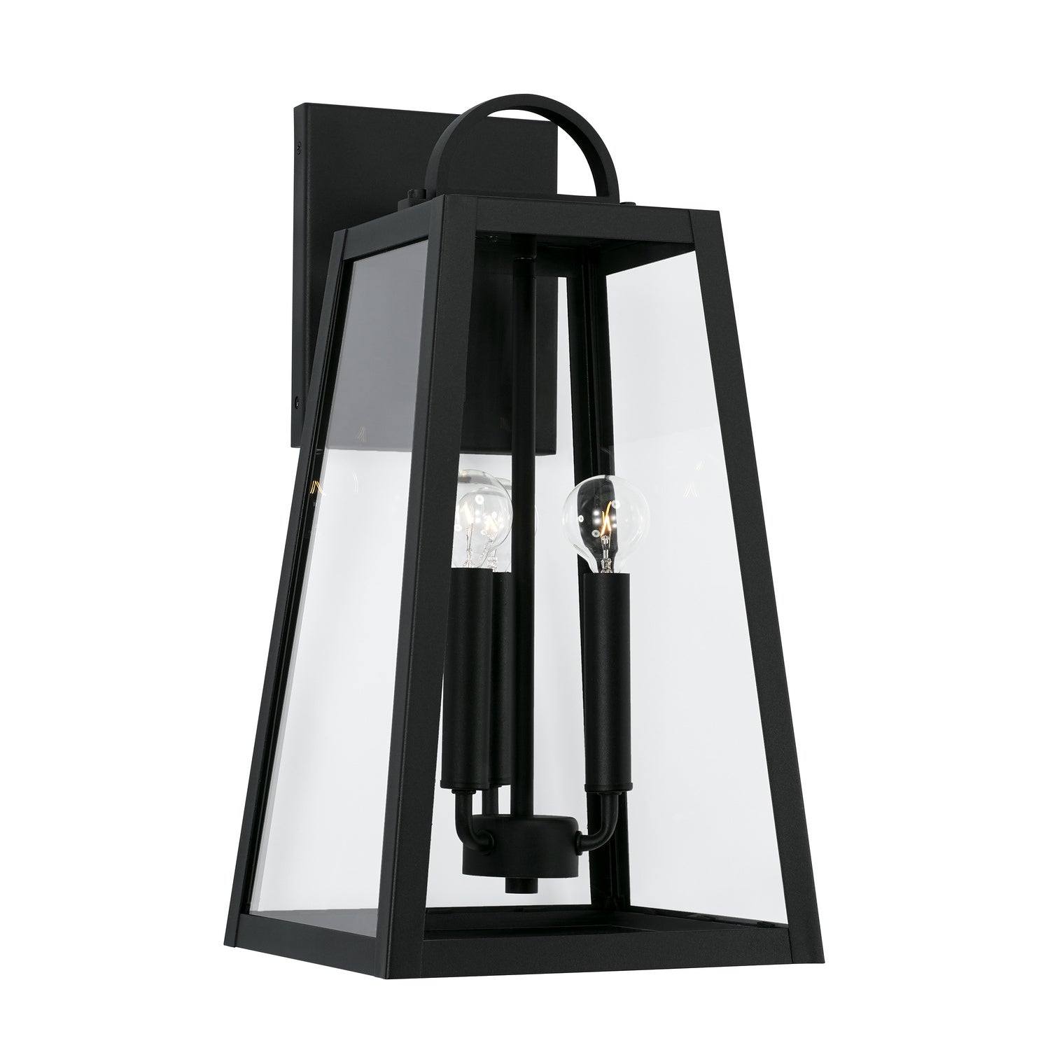 Capital Lighting - 943732BK - Three Light Outdoor Wall Lantern - Leighton - Black