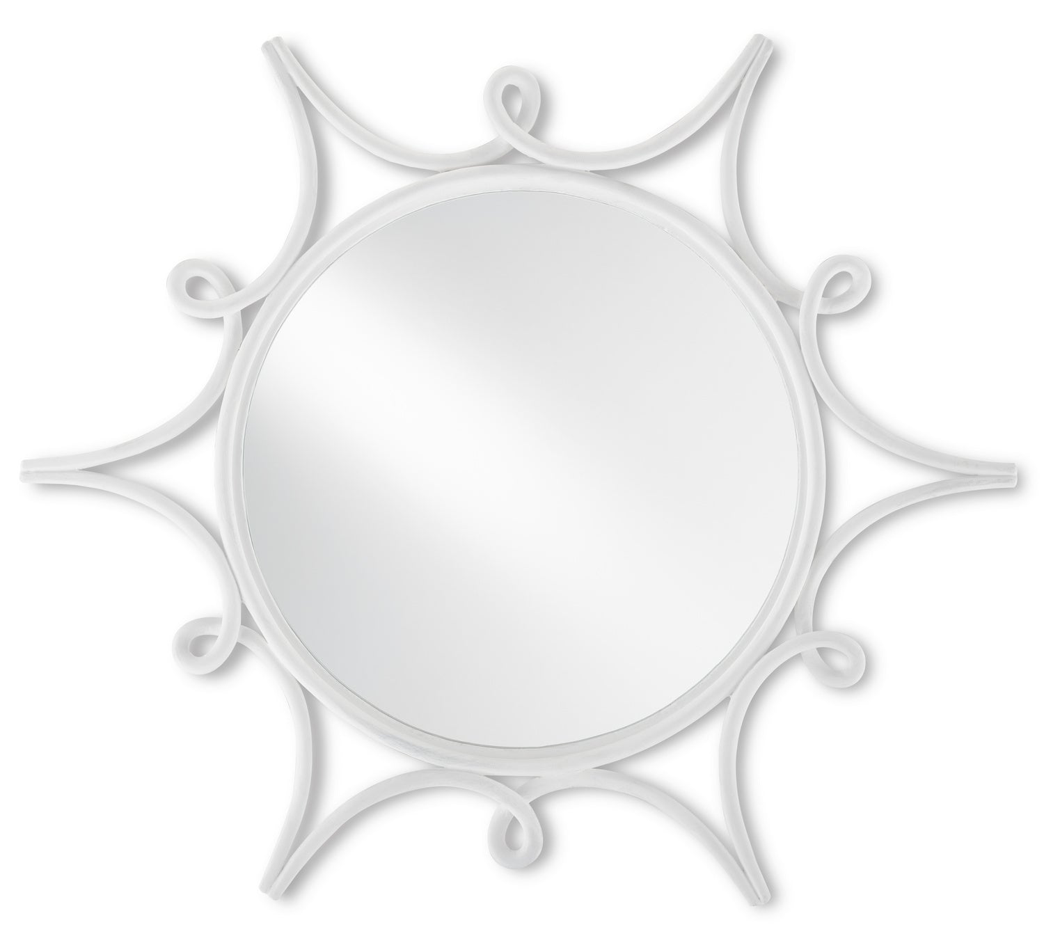 Currey and Company - 1000-0096 - Mirror - Gesso White/Mirror