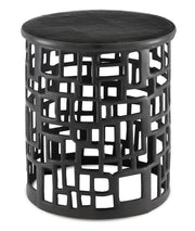 Currey and Company - 4000-0115 - Accent Table - Black Nickel