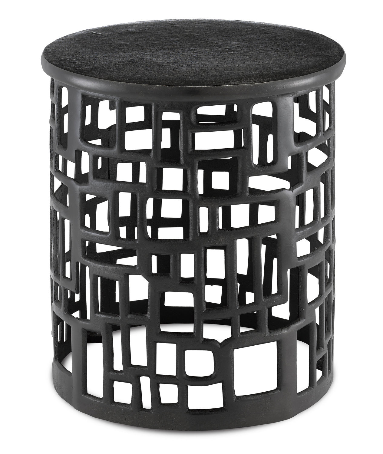 Currey and Company - 4000-0115 - Accent Table - Black Nickel