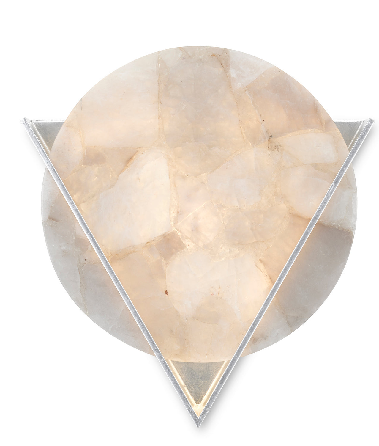 Currey and Company - 5900-0036 - One Light Wall Sconce - Silver Leaf/Smoky Quartz