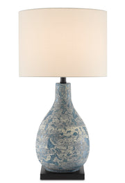 Currey and Company - 6000-0674 - One Light Table Lamp - Vintage Blue