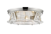 Z-Lite - 491F4-PN - Four Light Flush Mount - Cape Harbor - Polished Nickel